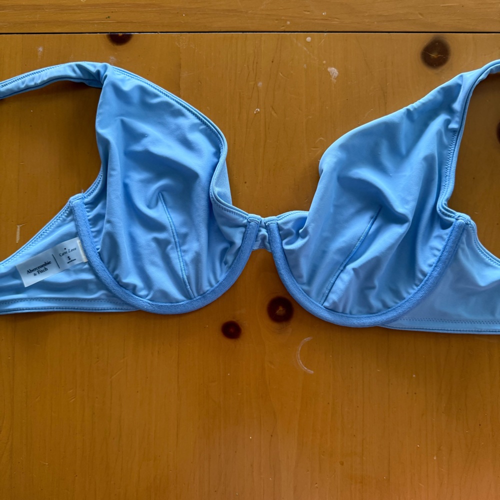 Abercrombie & Fitch Sky Blue Swimwear Top